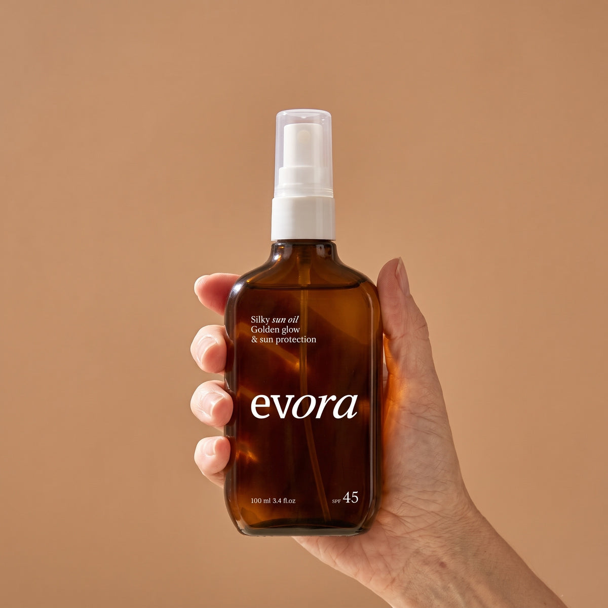 Silky Sun Oil bottle